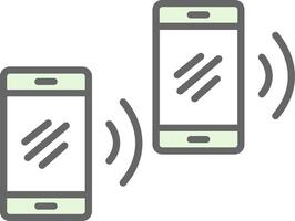 Handy, Mobiltelefon synchronisieren Stutfohlen Symbol Design vektor