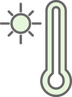 Thermometer Stutfohlen Symbol Design vektor