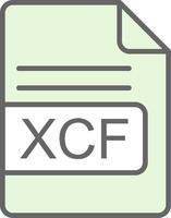 xcf Datei Format Stutfohlen Symbol Design vektor