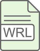 Wrl Datei Format Stutfohlen Symbol Design vektor