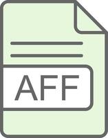 aff Datei Format Stutfohlen Symbol Design vektor