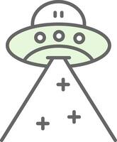 UFO Stutfohlen Symbol Design vektor