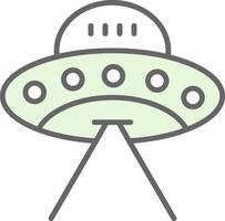 UFO Stutfohlen Symbol Design vektor