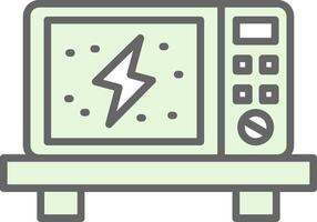 mikrovågsugn fylla ikon design vektor