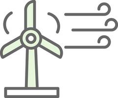 Wind Energie Stutfohlen Symbol Design vektor