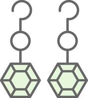 Ohrringe Stutfohlen Symbol Design vektor