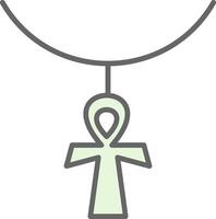 ankh Stutfohlen Symbol Design vektor