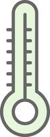 termometer fylla ikon design vektor