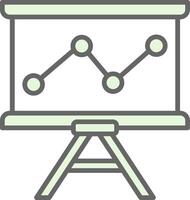 Linie Kreis multi Kreis Diagramm Stutfohlen Symbol Design vektor