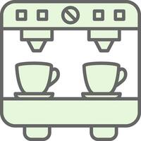 Kaffee Maschine Stutfohlen Symbol Design vektor