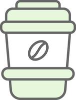latte fylla ikon design vektor