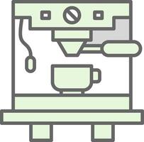 Kaffee Maschine Stutfohlen Symbol Design vektor