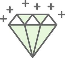 diamant fylla ikon design vektor