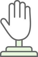 Hand Stutfohlen Symbol Design vektor