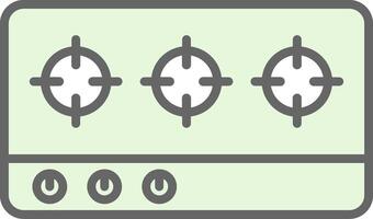 Kochfeld Stutfohlen Symbol Design vektor