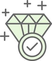 Diamant Stutfohlen Symbol Design vektor