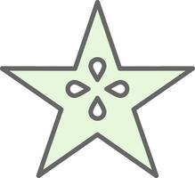 Star Obst Stutfohlen Symbol Design vektor