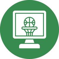 Basketball multi Farbe Kreis Symbol vektor