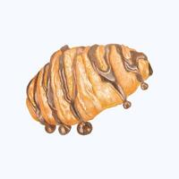 süß Aquarell Bäckerei Clip Art - - herunterladen Bäckerei Illustration vektor