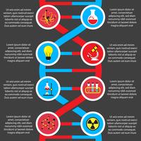 Infografiken für Chemie oder Biologie vektor