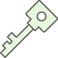 Schlüssel Stutfohlen Symbol Design vektor
