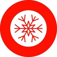 snöflinga mång Färg cirkel ikon vektor