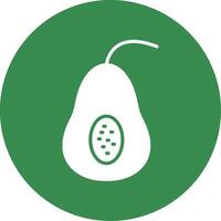 Papaya multi Farbe Kreis Symbol vektor