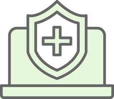 Gesundheit Versicherung Stutfohlen Symbol Design vektor