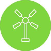 Windmühle multi Farbe Kreis Symbol vektor