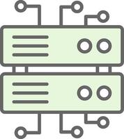 Datenbank die Architektur Stutfohlen Symbol Design vektor