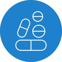 Tabletten multi Farbe Kreis Symbol vektor