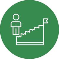 Werdegang Leitermulti Farbe Kreis Symbol vektor