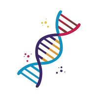 DNA Hand gezeichnet Symbol Clip Art Benutzerbild Logo isoliert Illustration vektor