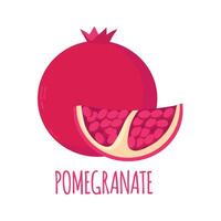 Granatapfel Symbol Clip Art Benutzerbild Logo isoliert Illustration vektor