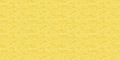 Gelb Pasta Hintergrund mit Ramen. nahtlos Muster mit Spaghetti Nudeln. wellig Textur mit Nudeln. vektor