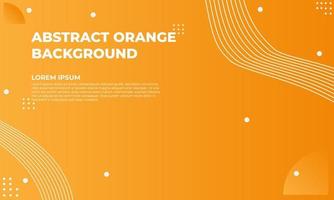 abstraktes orange flaches geometrisches Hintergrunddesign vektor