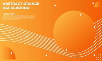 abstrakt orange platt geometrisk bakgrundsdesign vektor