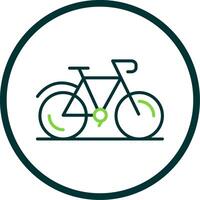Fahrrad Linie Kreis Symbol Design vektor