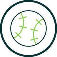 Baseball Linie Kreis Symbol Design vektor