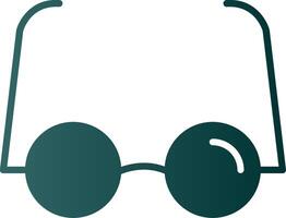 lesen Brille Glyphe Gradient Symbol vektor