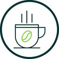 Kaffee Tasse Linie Kreis Symbol Design vektor