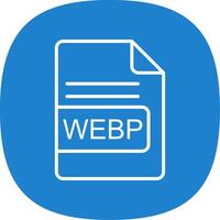 webp Datei Format Linie Kurve Symbol Design vektor