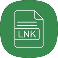 lnk Datei Format Linie Kurve Symbol Design vektor