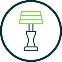 Lampe Linie Kreis Symbol Design vektor