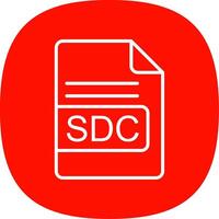 sdc Datei Format Linie Kurve Symbol Design vektor