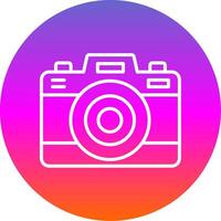 Foto Kamera Linie Gradient Kreis Symbol vektor