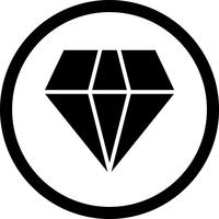 Vektor-Diamant-Symbol vektor