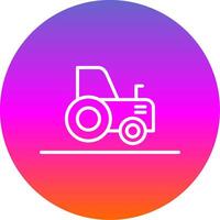 Traktor Linie Gradient Kreis Symbol vektor