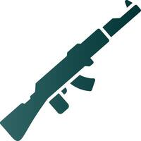 Gewehr Glyphe Gradient Symbol vektor