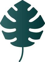 Symbol für den Gradienten der Monstera-Glyphe vektor